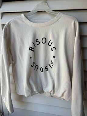 LOFT Cream Crewneck Sweatshirt